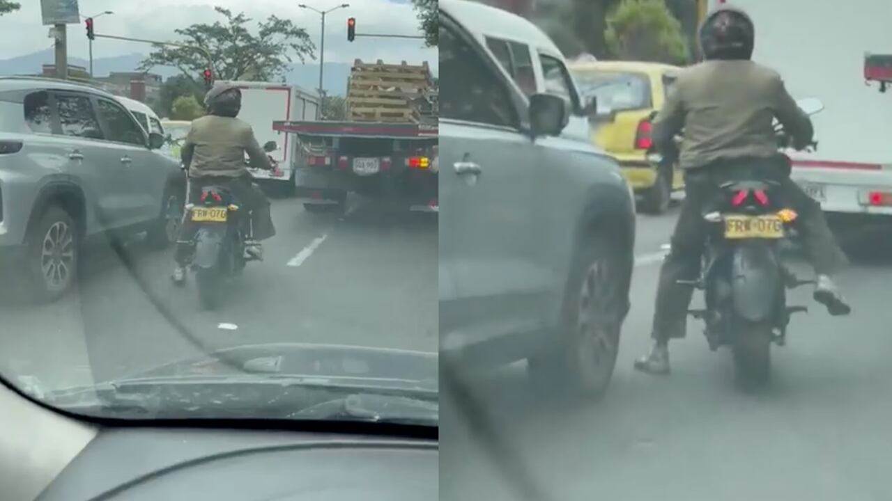 Conductores captaron a un pinchallantas instalando puntillas en Bogotá.
