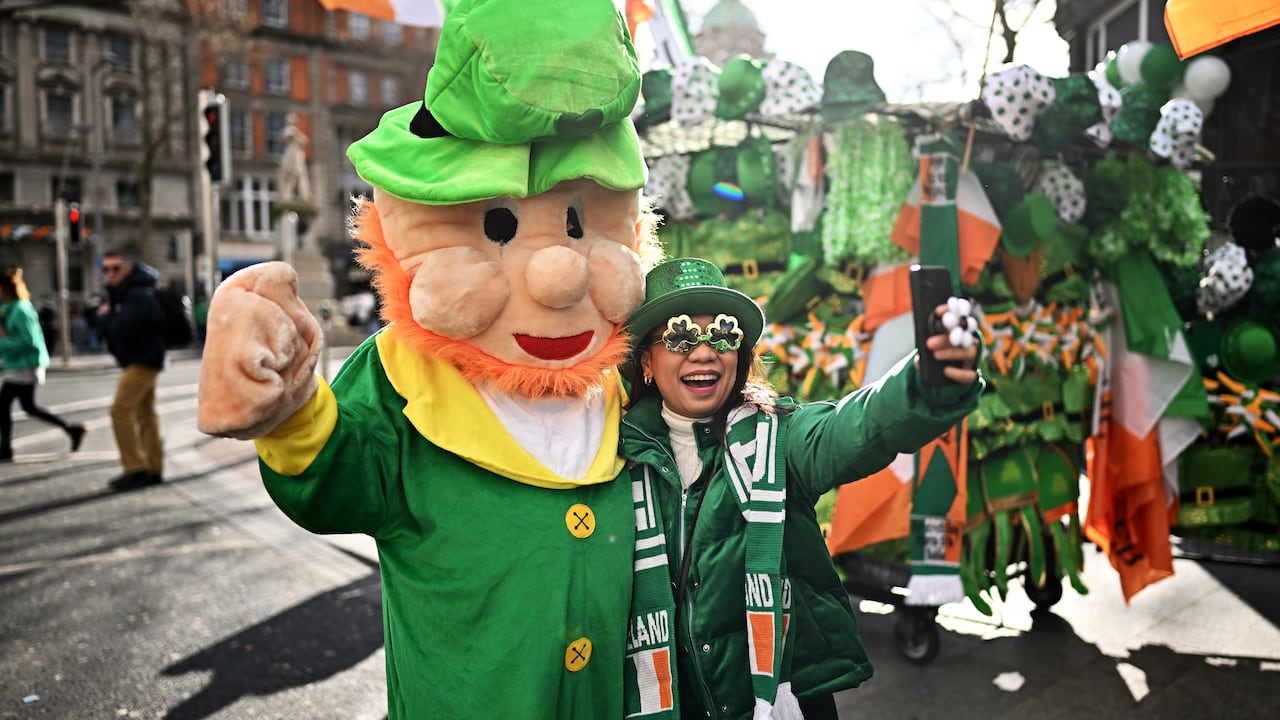Celebración del Día de San Patricio en Dublin, Irlanda.