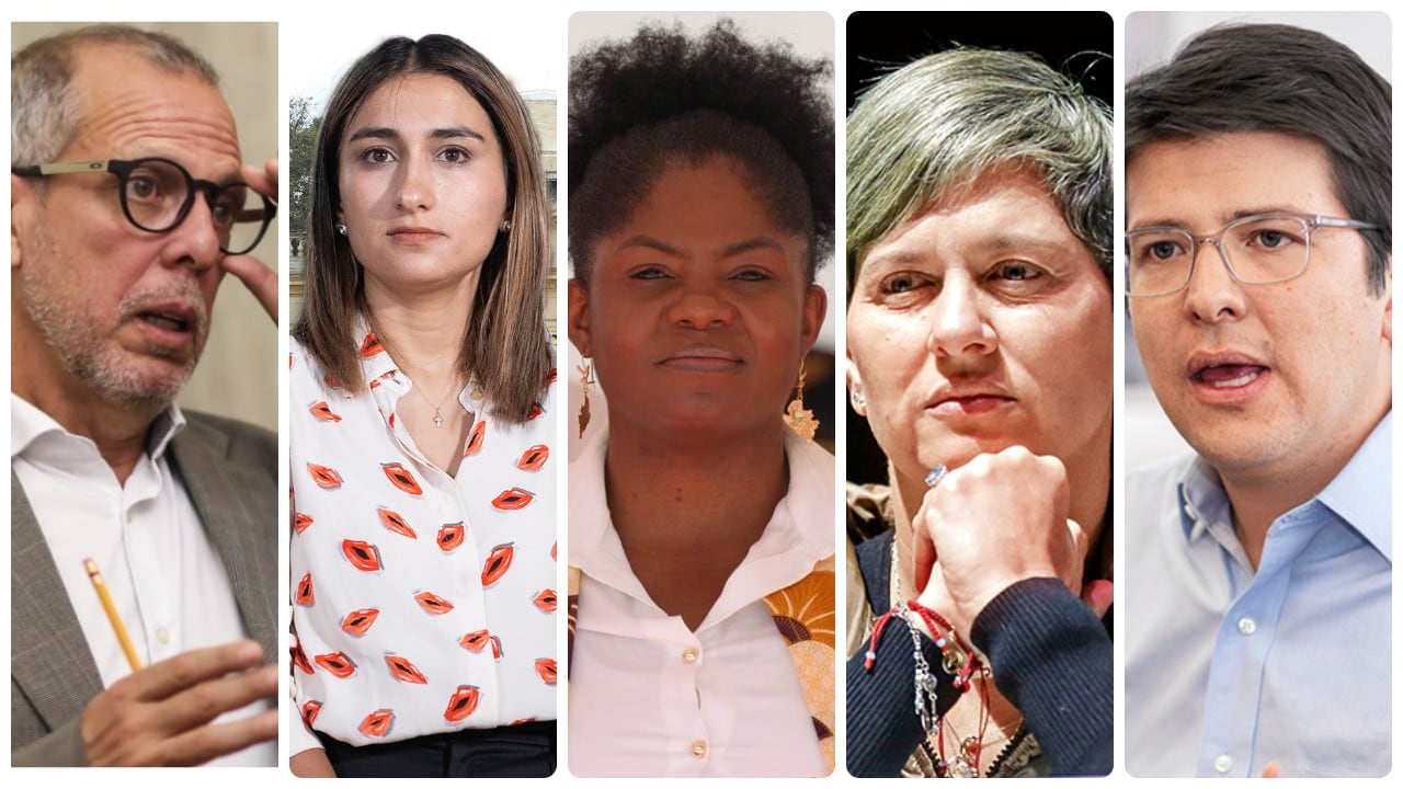 Alfredo Saade, Laura Sarabia, Francia Márquez, Verónica Alcocer y Miguel Uribe.