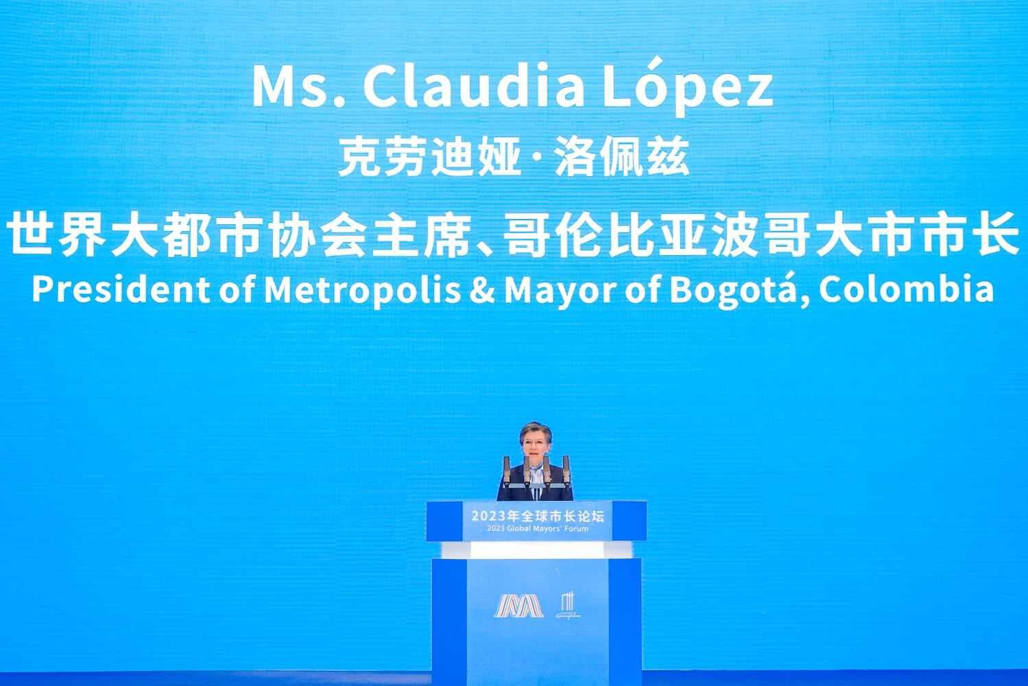 La alcaldesa Claudia López es la presidenta de la Red Global de Grandes Ciudades y Áreas Metropolitanas (Metropolis)