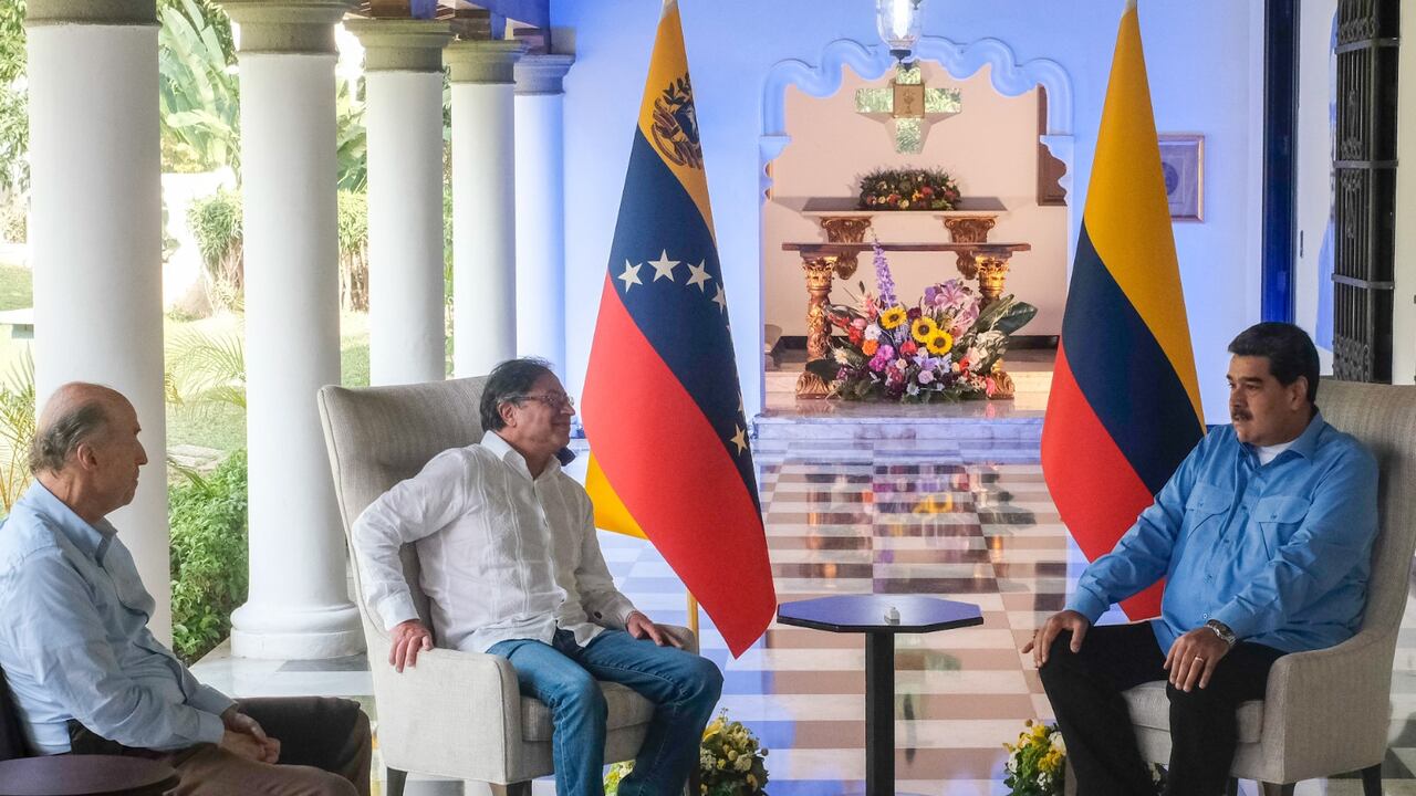 El presidente Gustavo Petro y Nicolás Maduro se reúnen de nuevo este jueves 23 de marzo en Caracas.