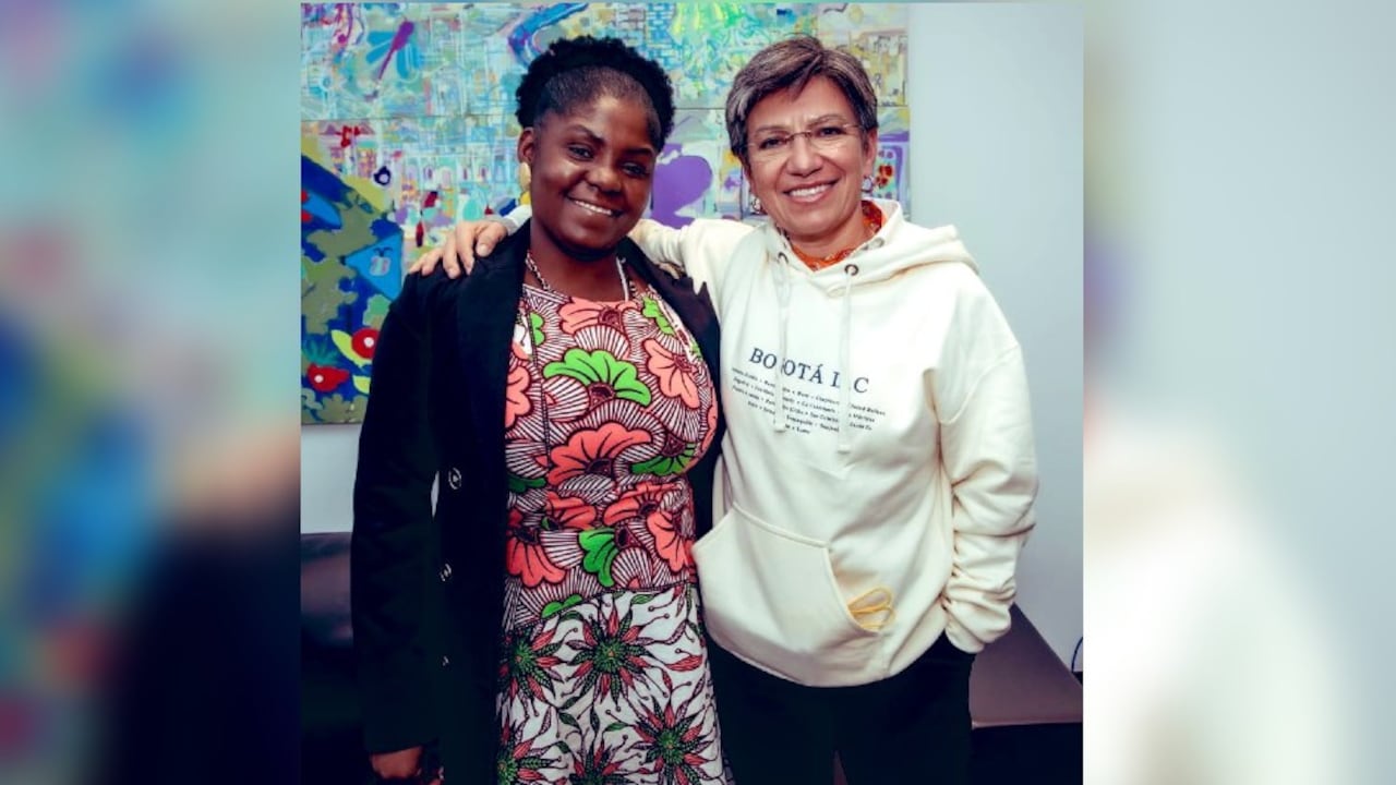 La vicepresidenta electa, Francia Márquez, se reunió con la alcaldesa de Bogotá, Claudia López.