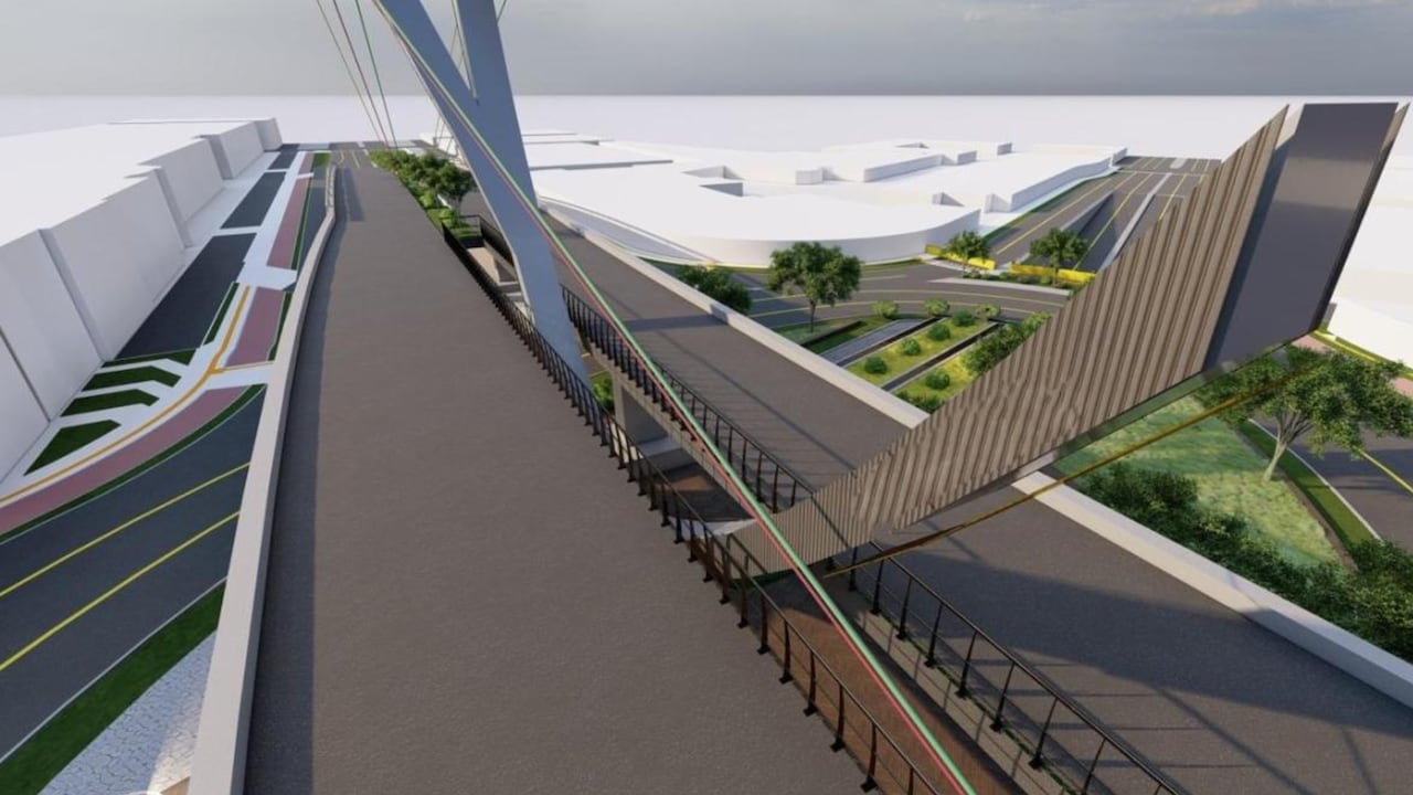 Diseño del puente elevado sobre la calle 60 con carrera Quinta en Ibagué.