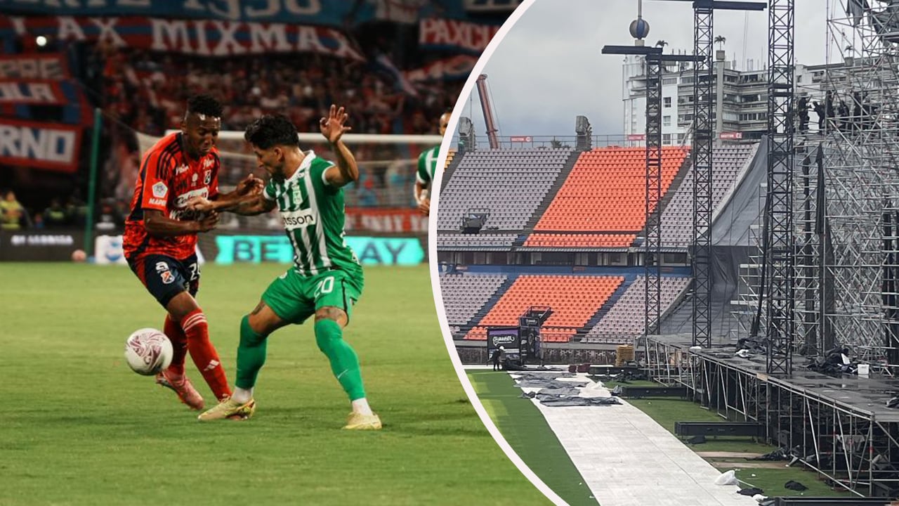 Revelaron imágenes del Atanasio Girardot un día antes del clásico de Nacional vs. Medellín.