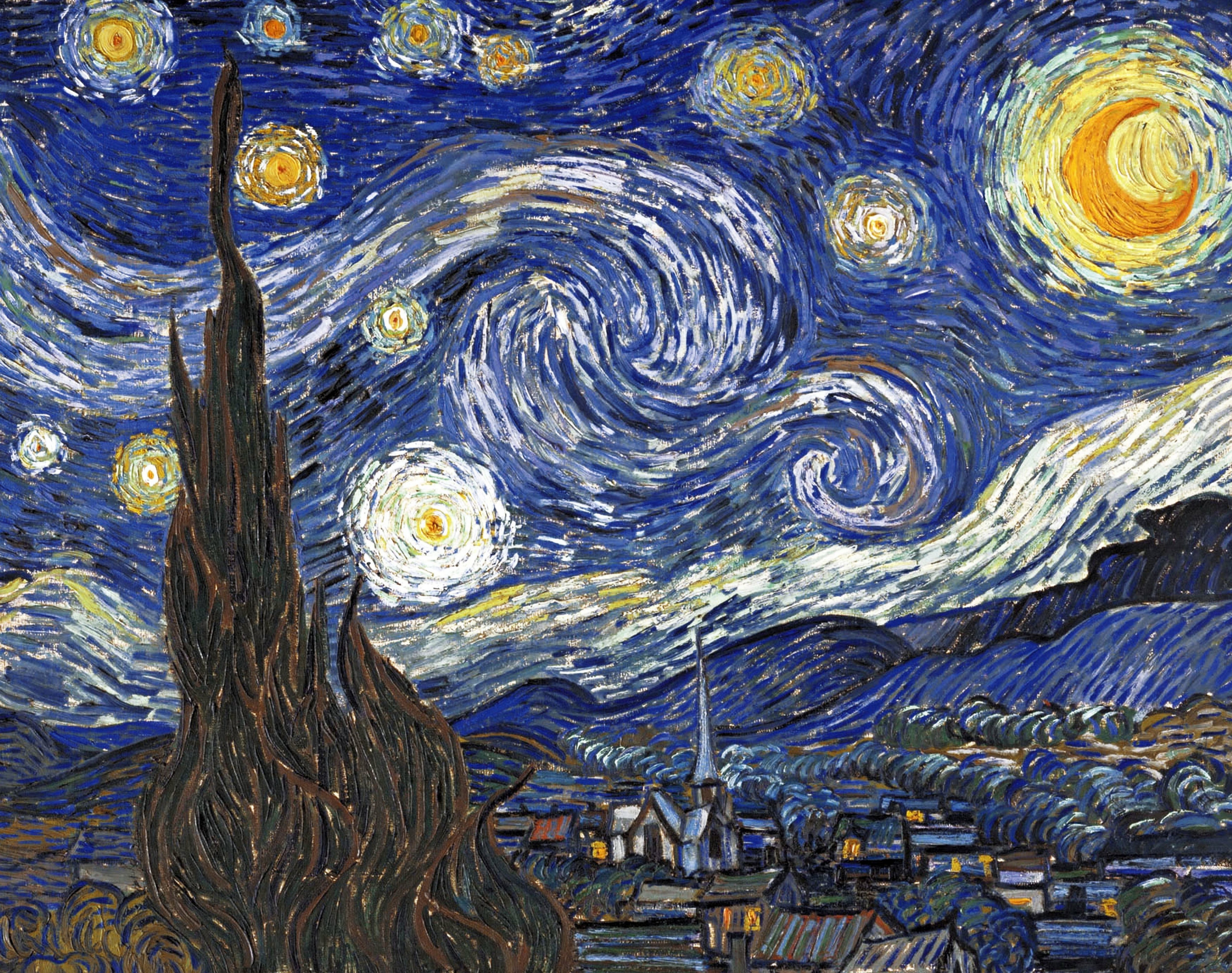 La noche estrellada (neerlandés: De sterrennacht) es un óleo sobre lienzo del pintor postimpresionista neerlandés Vincent van Gogh. (Photo by: Universal History Archive/Universal Images Group via Getty Images)