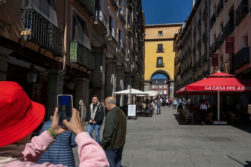 Barrio Lavapiés en Madrid, España.