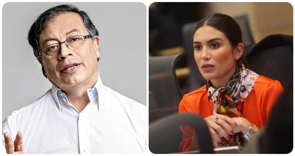 Presidente Gustavo Petro y la representante a la Cámara, Saray Robayo.