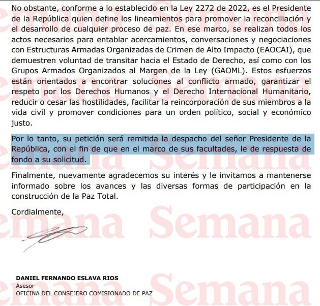 Respuesta Larry Changa