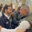 El presidente electo de Colombia, Abelardo De La Espriella, y el gobernador de Antioquia, Andrés Julián Rendón.
