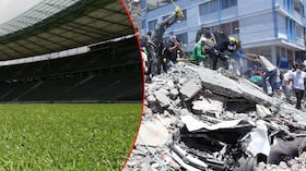 Estadio en Colombia sufre daños tras el terremoto