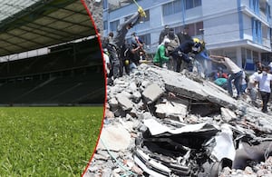 Estadio en Colombia sufre daños tras el terremoto