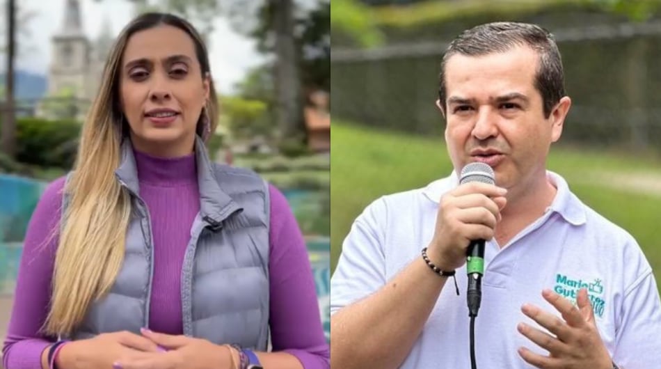 Liliana Ramírez y Carlos Mario Gutiérrez, candidatos a la Alcaldía de La Estrella.
