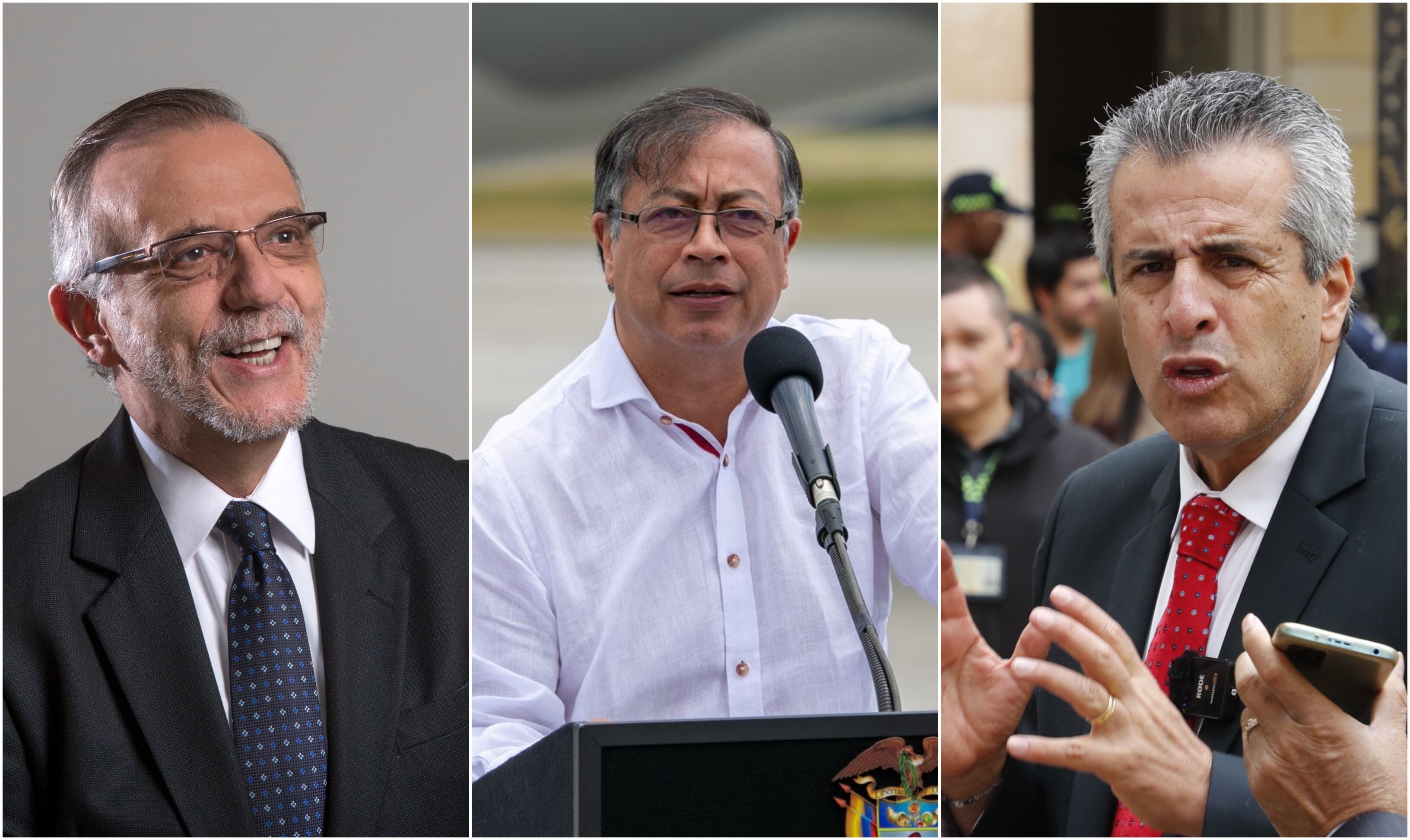 Presidente Gustavo Petro, Luis Fernando Velasco e Iván Velásquez