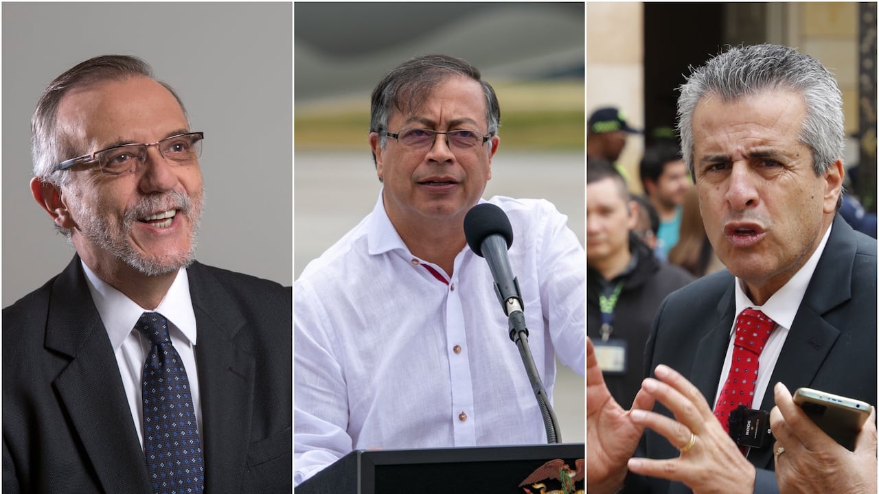 Presidente Gustavo Petro, Luis Fernando Velasco e Iván Velásquez