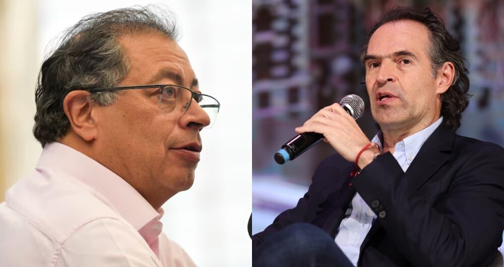 De izquierda a derecha: el presidente Gustavo Petro y el alcalde Federico Gutiérrez.