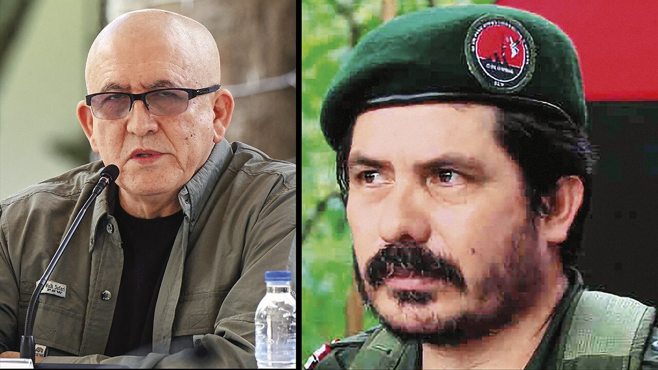 Antonio García y alias Pablito, cabecillas del Ejército de Liberación Nacional (ELN) y promotores del frente de Guerra Urbano en Colombia.