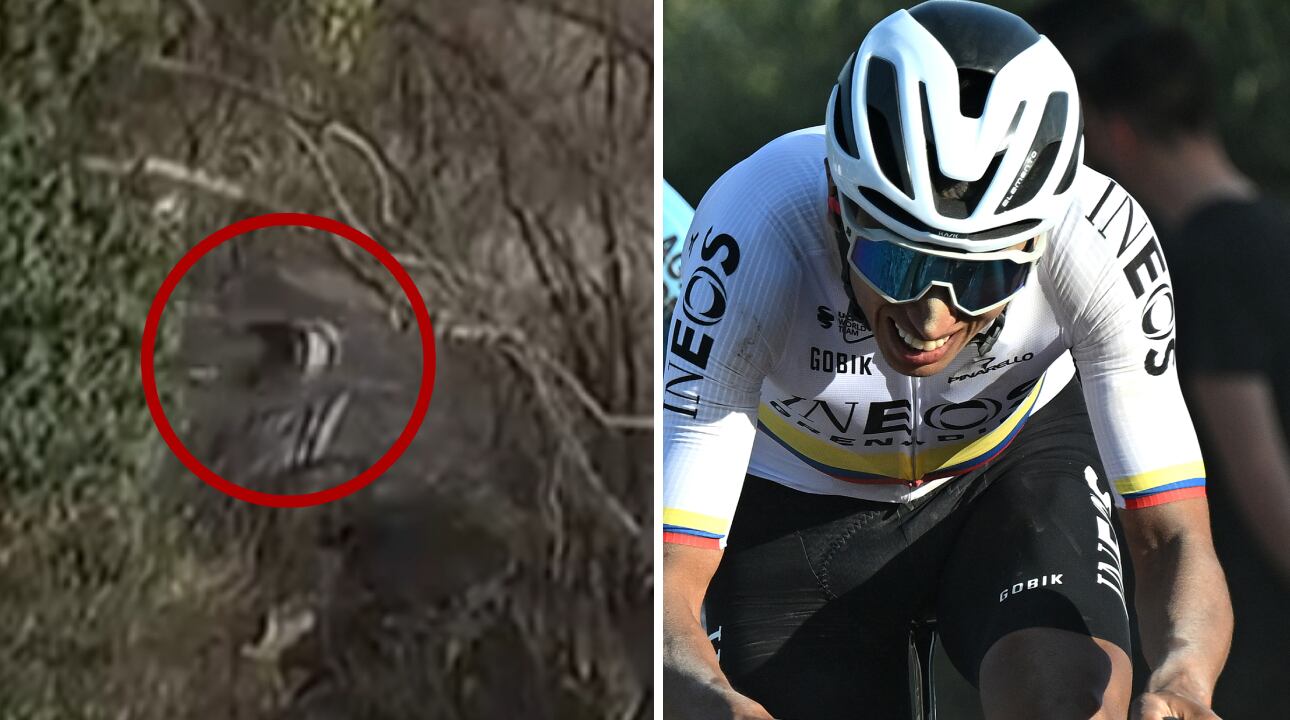Egan Bernal fue atendido en el lugar de la caída y trasladado a un centro asistencial