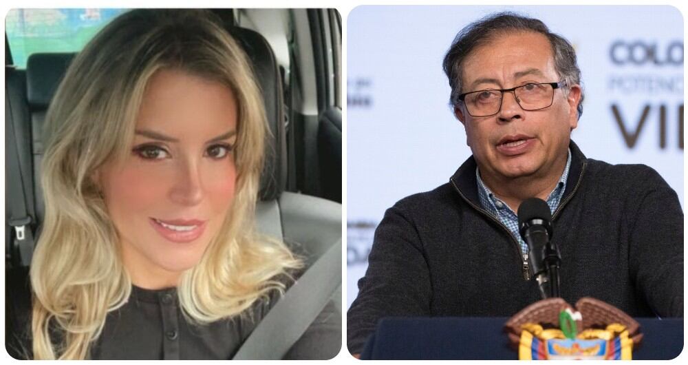 Angela Benedetti y Gustavo Petro.