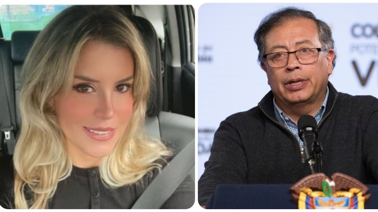 Angela Benedetti y Gustavo Petro.
