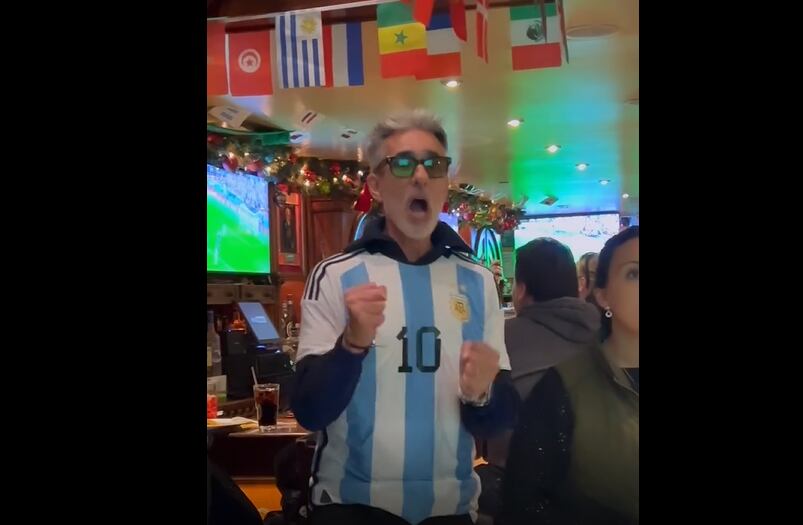 Miguel Varoni celebró con euforia el gol de Messi