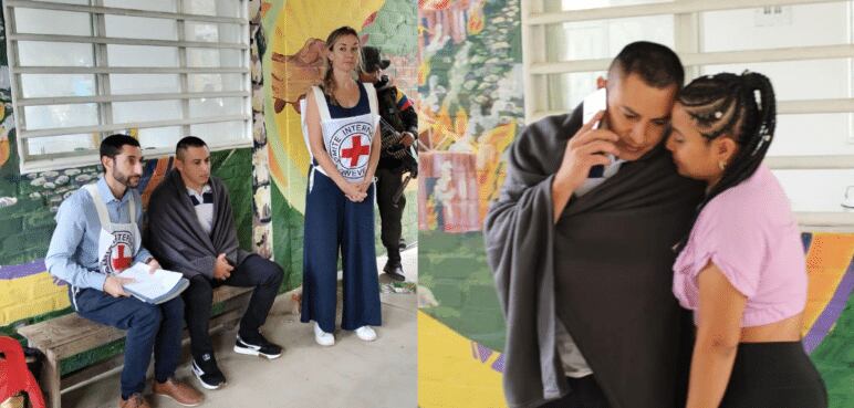 Así fue la liberación del soldado.