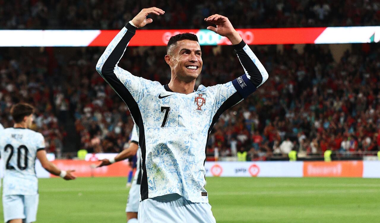 Cristiano Ronaldo tras marcar el gol 900 de su carrera.