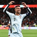 Cristiano Ronaldo tras marcar el gol 900 de su carrera.
