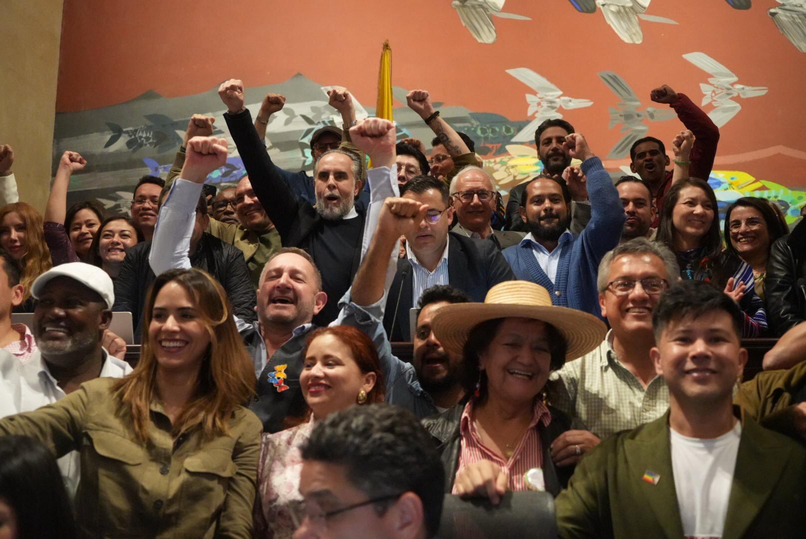 Ministros del Gobierno Petro y congresistas del Pacto Histórico.