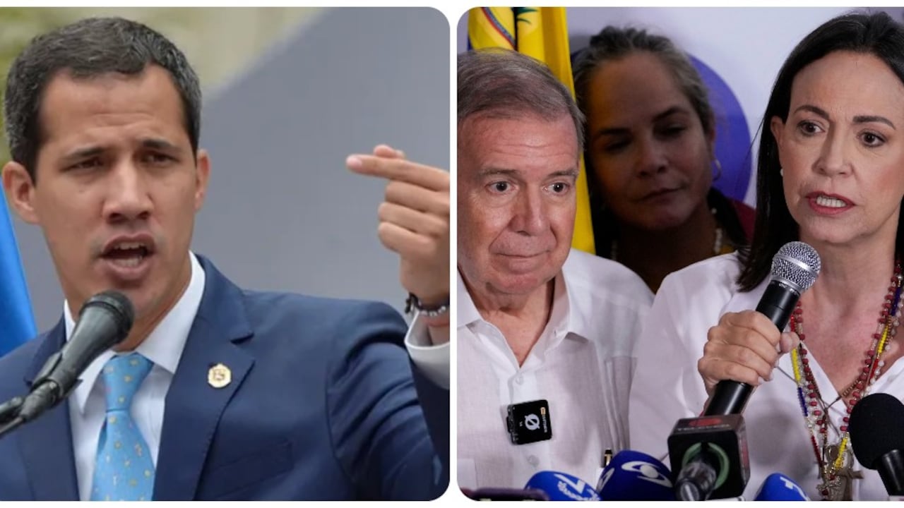 Juan Guaidó, Edmundo González y María Corina Machado.