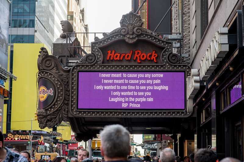 Hard Rock Cafe de Times Square, Nueva York. Foto: AFP
