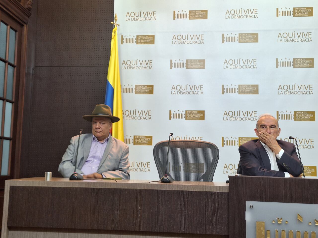 Omar Restrepo y Humberto de la Calle.