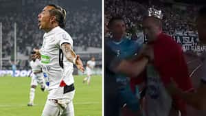 La curiosa celebración de Dayro Moreno en la goleada de Once Caldas, por 3-0, sobre América de Cali.