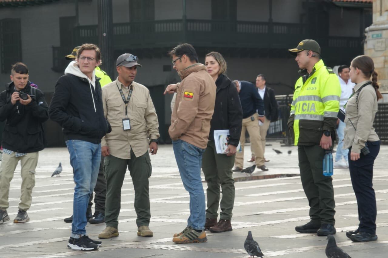 Alcaldía de Bogotá lidera logística en la Plaza de Bolívar.