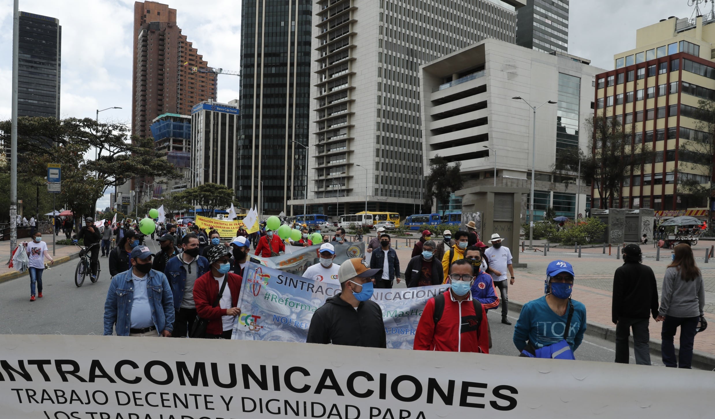 Paro nacional marchas cra 7