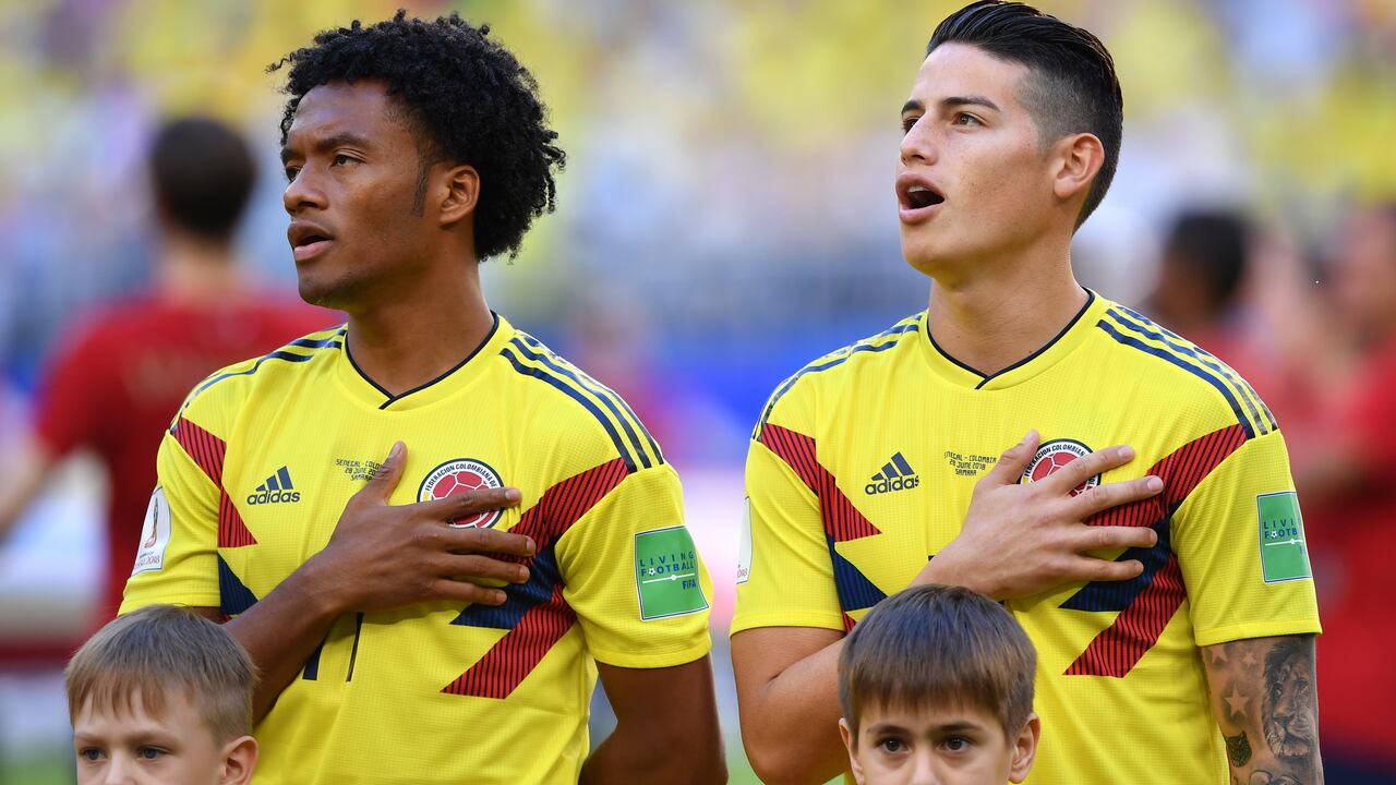 James Rodríguez y Cuadrado en el Mundial de Rusia 2018