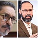 El representante a la Cámara Modesto Aguilera, durante la moción de censura al ministro de Minas, Andrés Camacho.