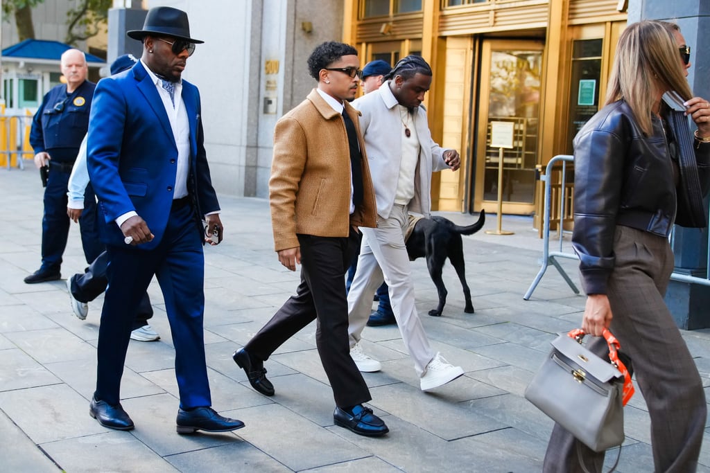 Justin Combs, hijo de Sean "Diddy" Combs, llega al tribunal federal de Manhattan para la sentencia de Sean "Diddy" Combs en Nueva York, el viernes 3 de octubre de 2025. (Foto AP/Eduardo Munoz Alvarez)