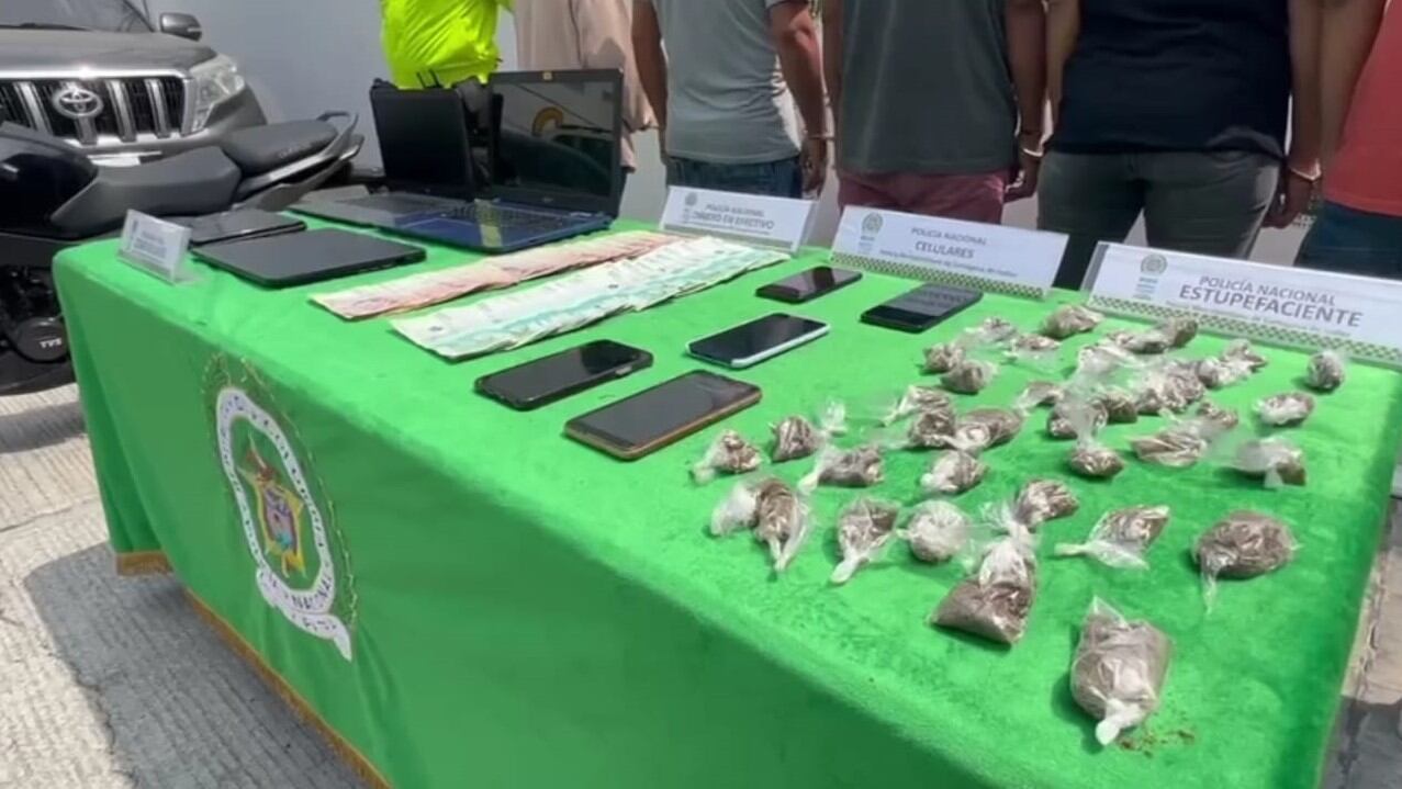 Elementos incautado en la captura.