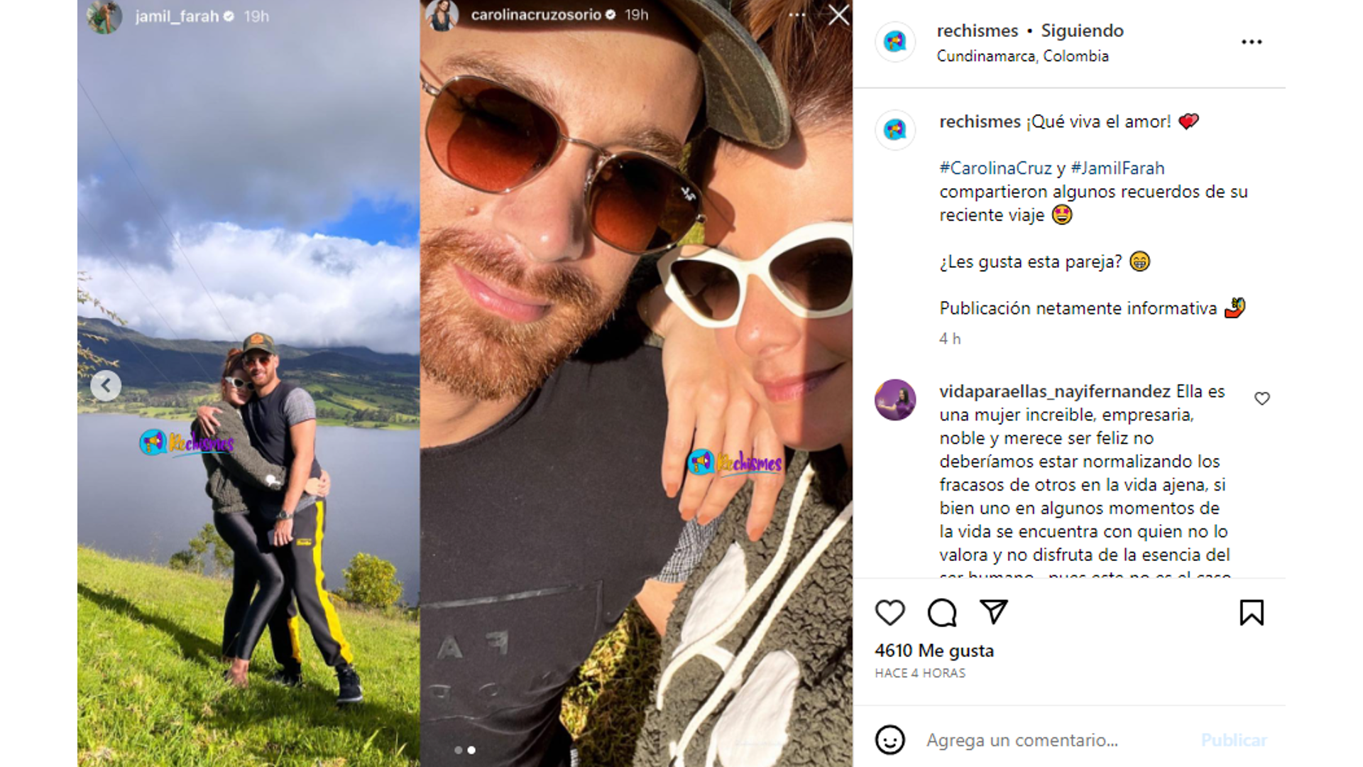 No solo Cruz publicó las imágenes, sino además Farah.