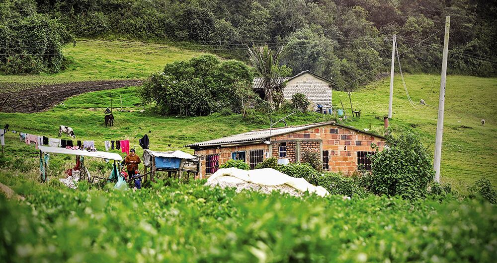 La pareja de esposos vive en la vereda Guanguita, a 40 minutos del municipio de Chocontá.