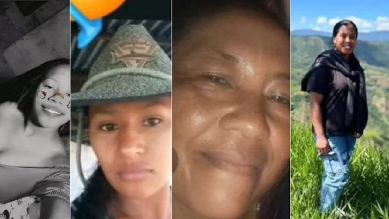 Las víctimas fueron identificadas como Jeidy Daneisy Morales, Daniela Yinet Mosquera, Luz Eneida Lame y Etelvina Mosquera, residentes en la vereda Piedras Negras y dos personas más heridas Juliana Mosquera y Jhorman Mosquera.
