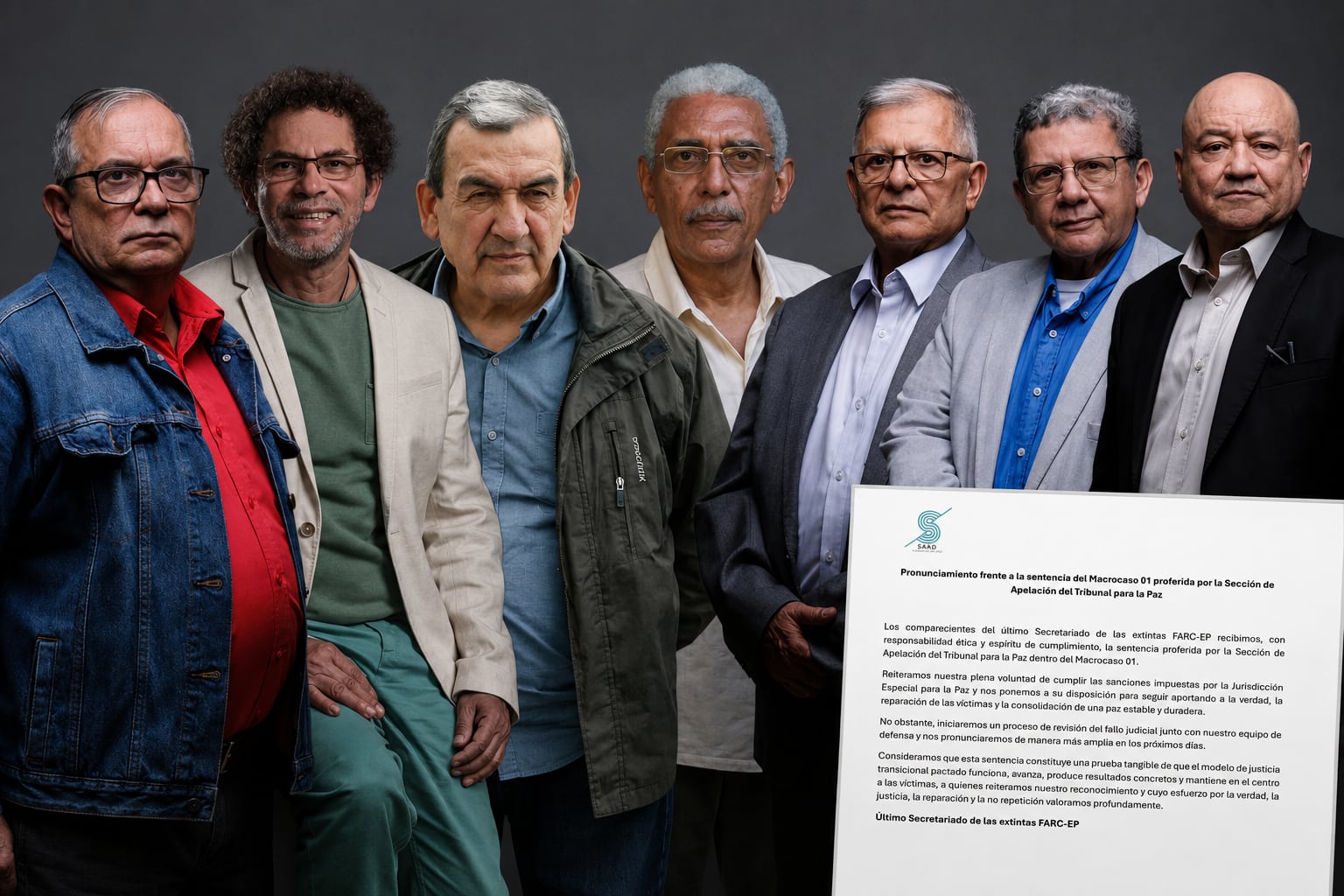 El último secretariado de las extintas FARC aseguró que revisarán la sanción impuesta por la JEP.