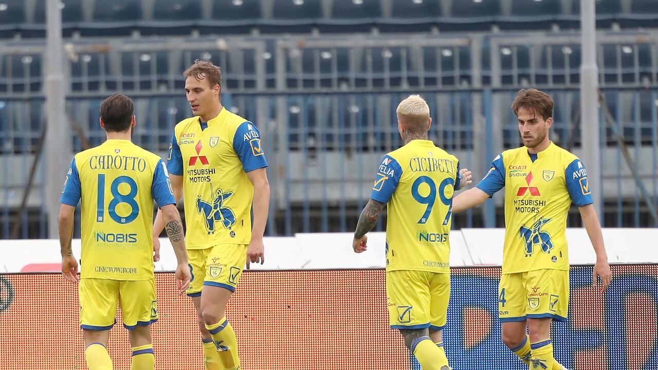 Chievo Verona en la Serie B.