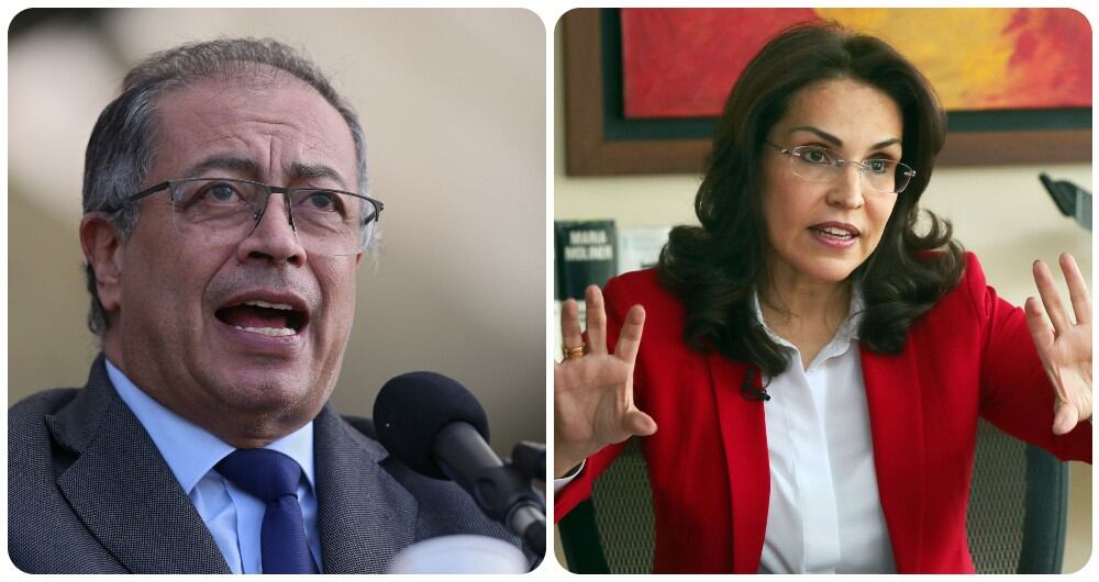Gustavo Petro y Viviane Morales.
