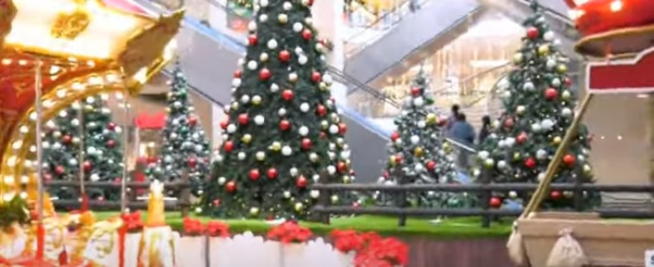 Decoración en Centro Comercial Santafé