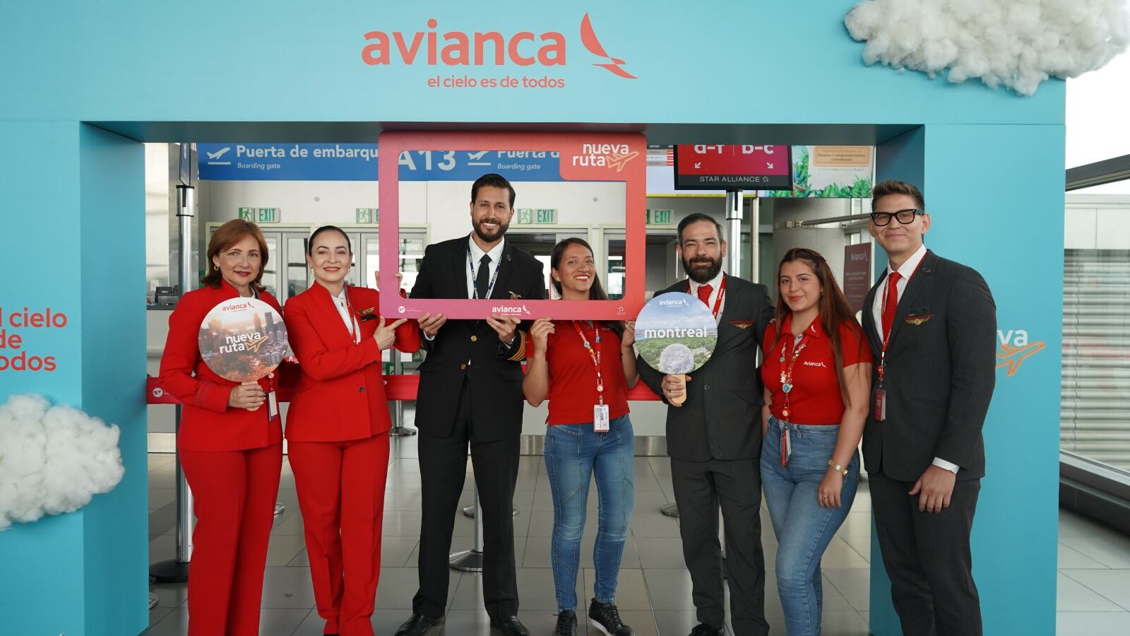 Inauguración vuelo Bogotá-Montreal