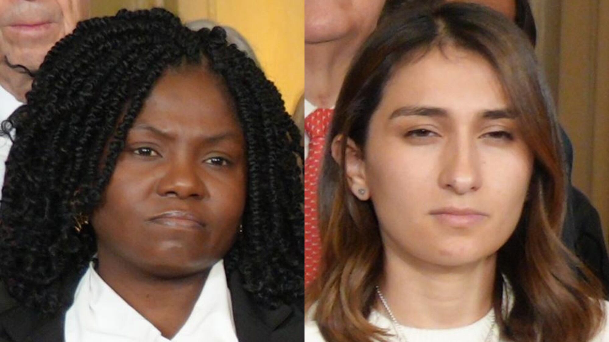 Laura Sarabia y Francia Márquez.