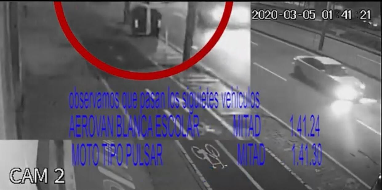 Un video, un análisis forense y otras pruebas, abren una línea de investigación que indicaría que a Ana María Castro la atropelló un vehículo fantasma.