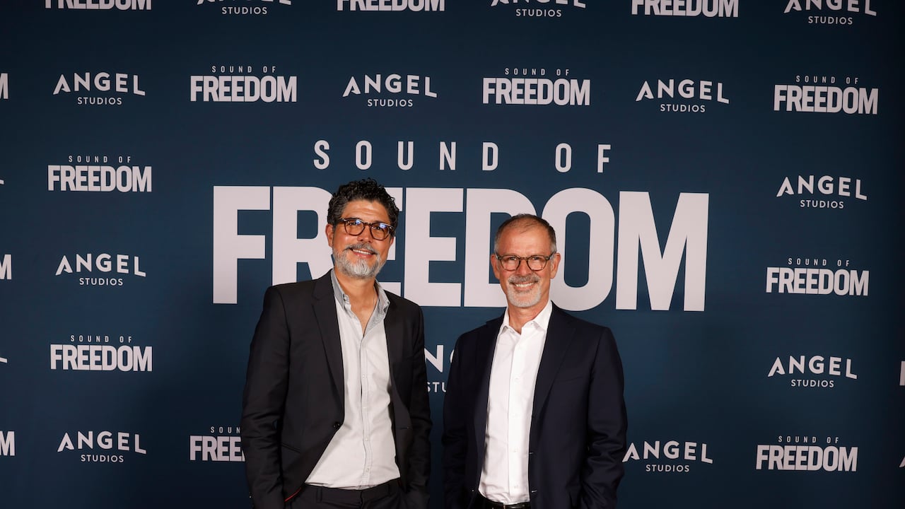 VINEYARD, UTAH - 28 DE JUNIO: Alejandro Monteverde y Rod Barr asisten al estreno de "Sound of Freedom" el 28 de junio de 2023 en Vineyard, Utah. (Foto de Fred Hayes/Getty Images para Angel Studios)