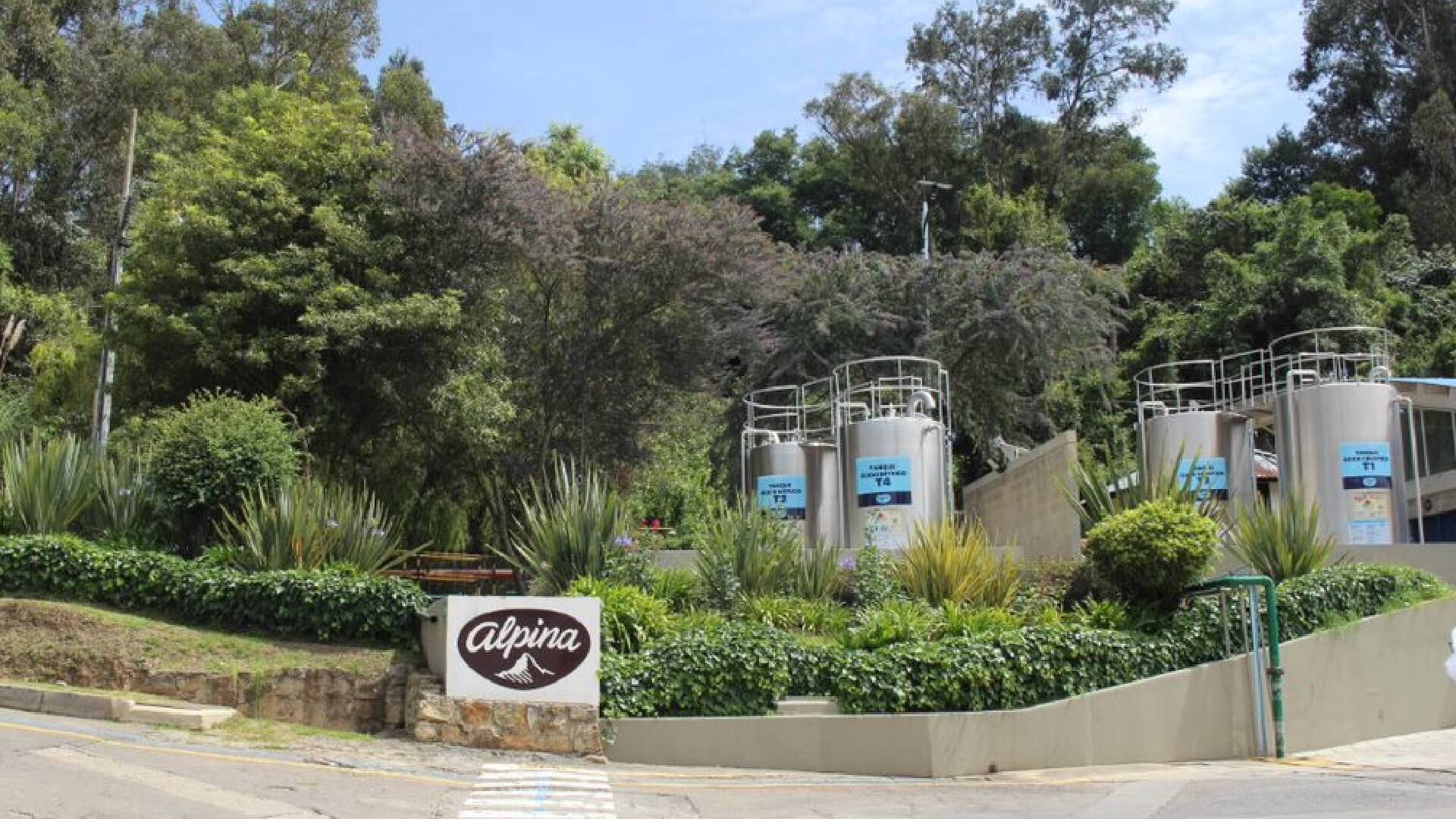 La planta de biogás genera el 18 % de la demanda de energía de Alpina y el 38 % del consumo de su planta de producción en Sopó.